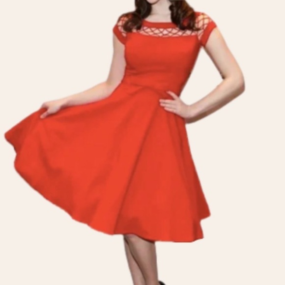 Bettie Page red cocktail dress - Picture 6 of 6